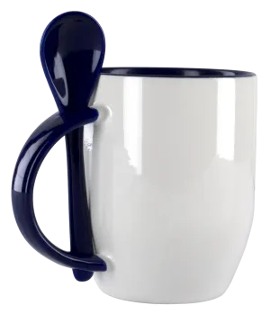 11 OZ Two Tone Mug with Spoon Item No: 170