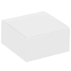 4 x 4 x 2" White Gift Boxes