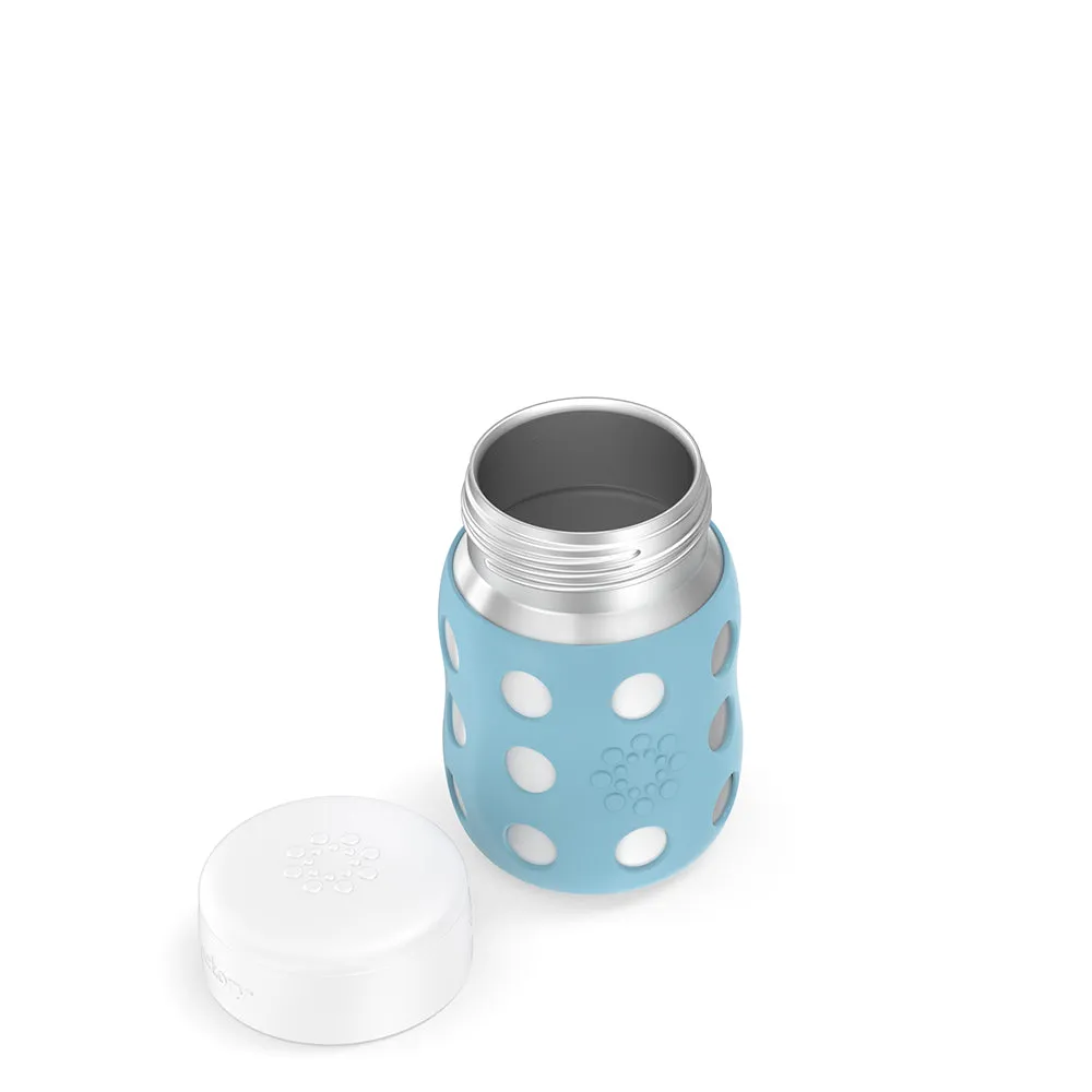 8oz Stainless Steel Food Jar with Flat Cap