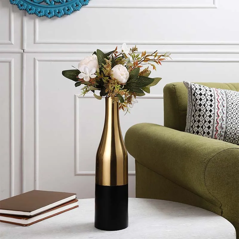 Aluminium  Champagne Small Bottle Vase | Multiple Colors