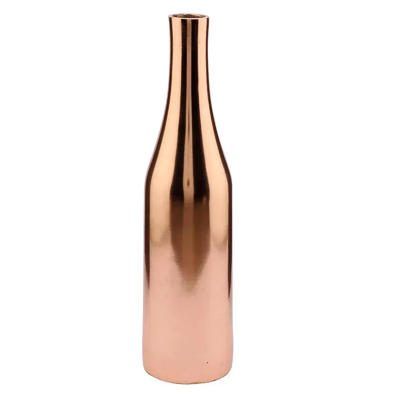 Aluminium  Champagne Small Bottle Vase | Multiple Colors