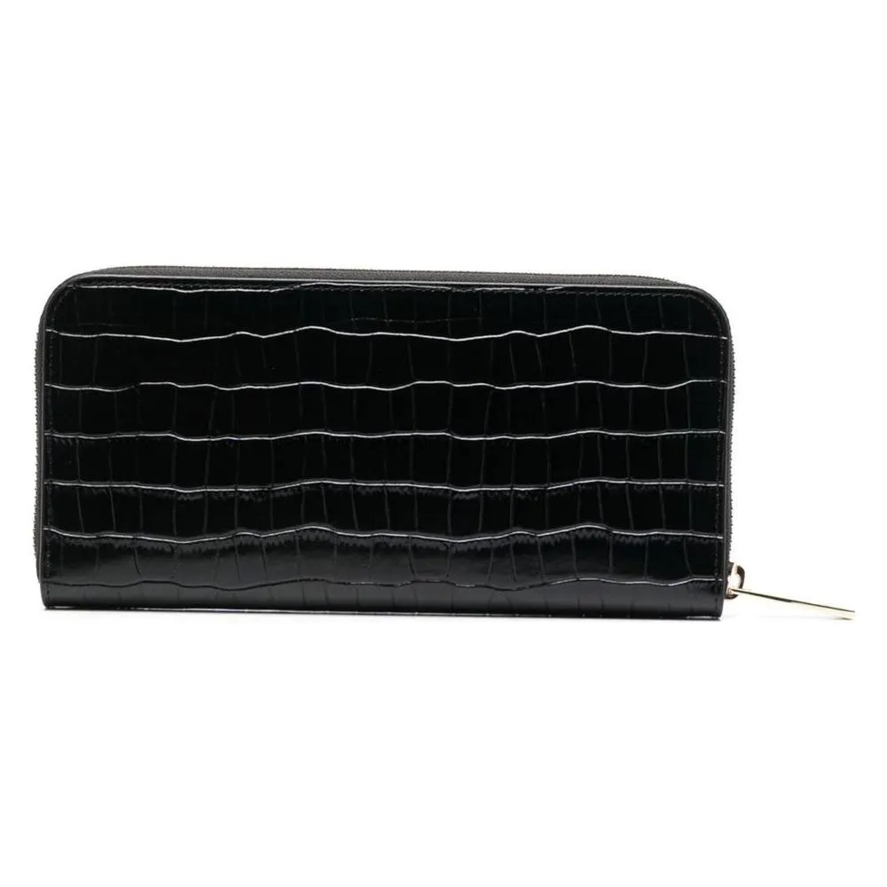 Baldinini Trend Elegant Croco Print Leather Wallet