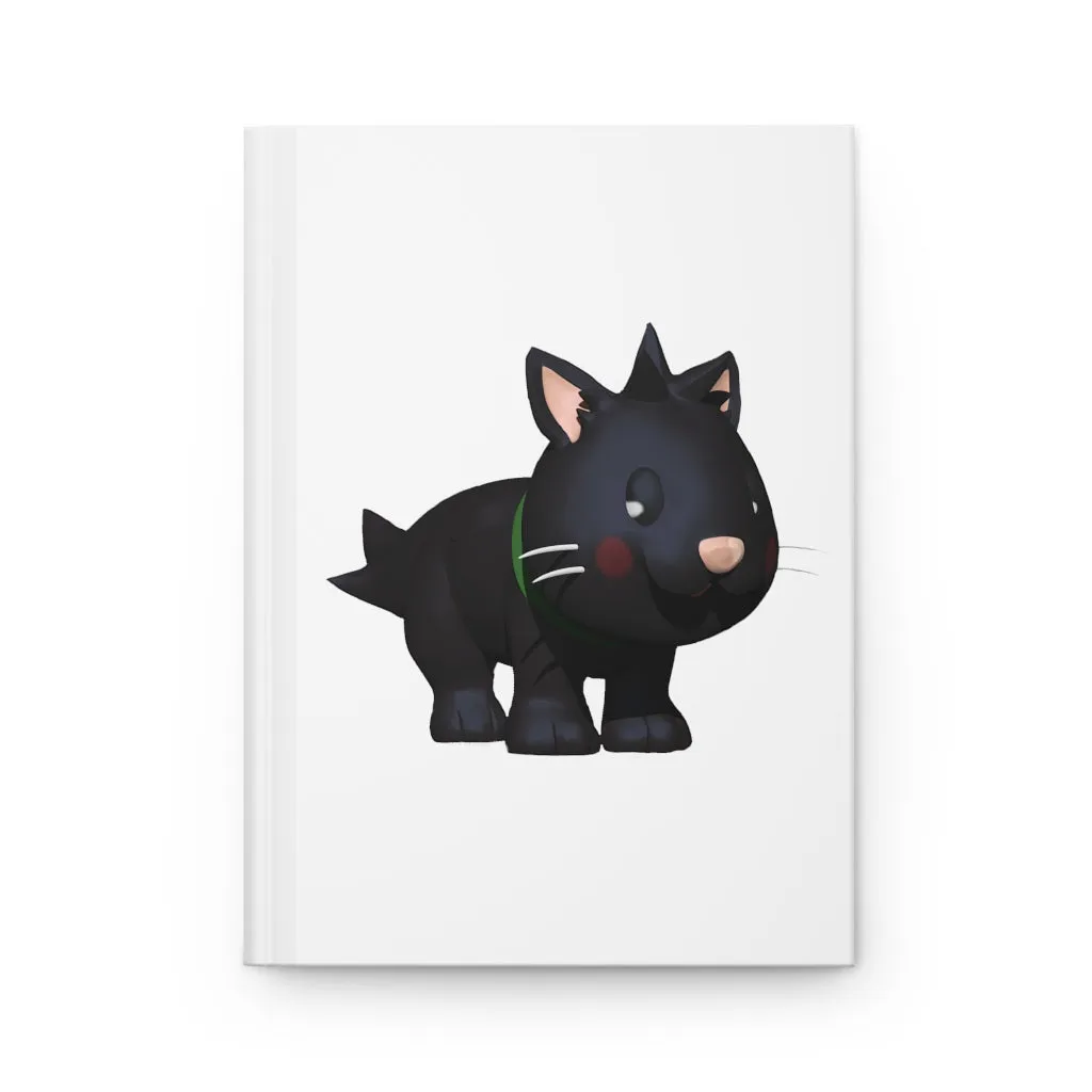 Black Kitty Hardcover Journal Matte