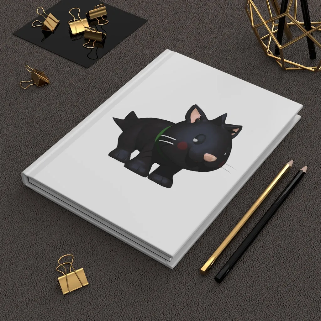 Black Kitty Hardcover Journal Matte