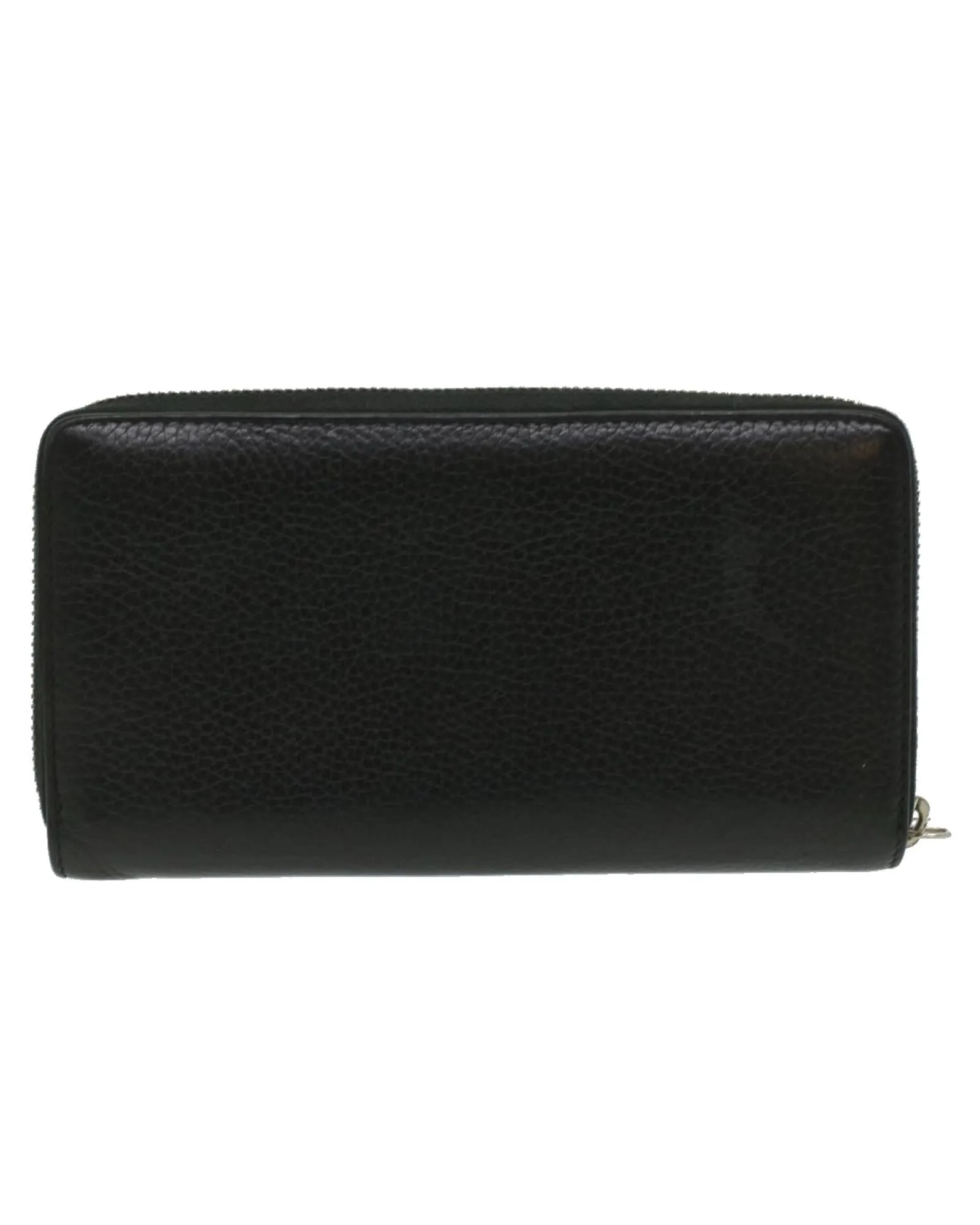 Black Leather Long Wallet by Gucci 473928