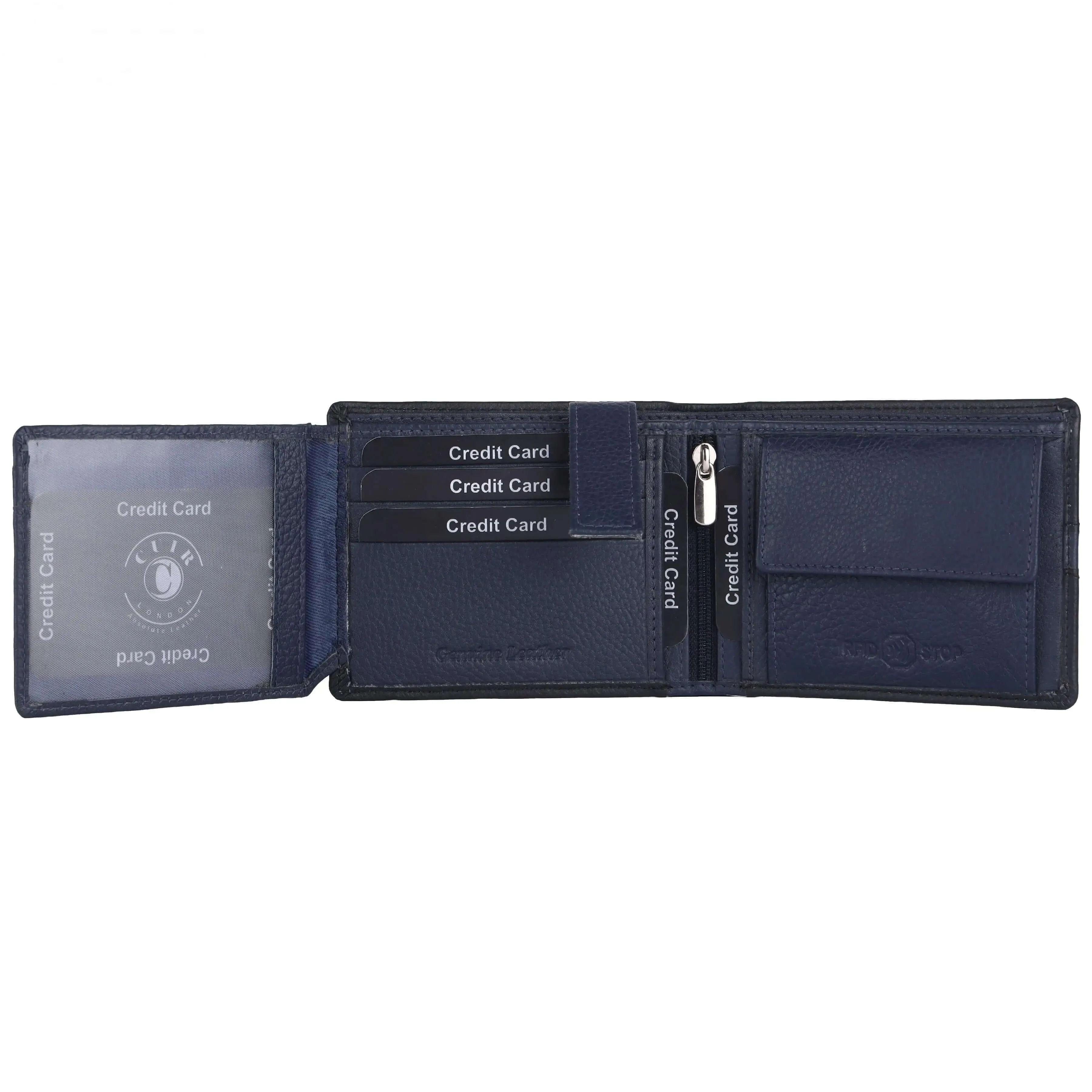 Black RFID Bifold Wallet for Men: Secure and Stylish