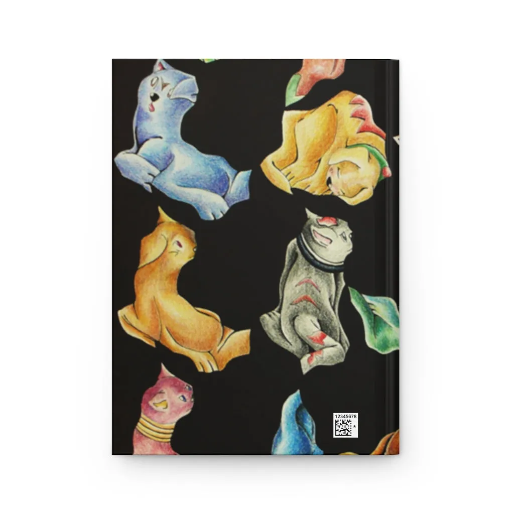 Cat Pattern Hardcover Journal Matte