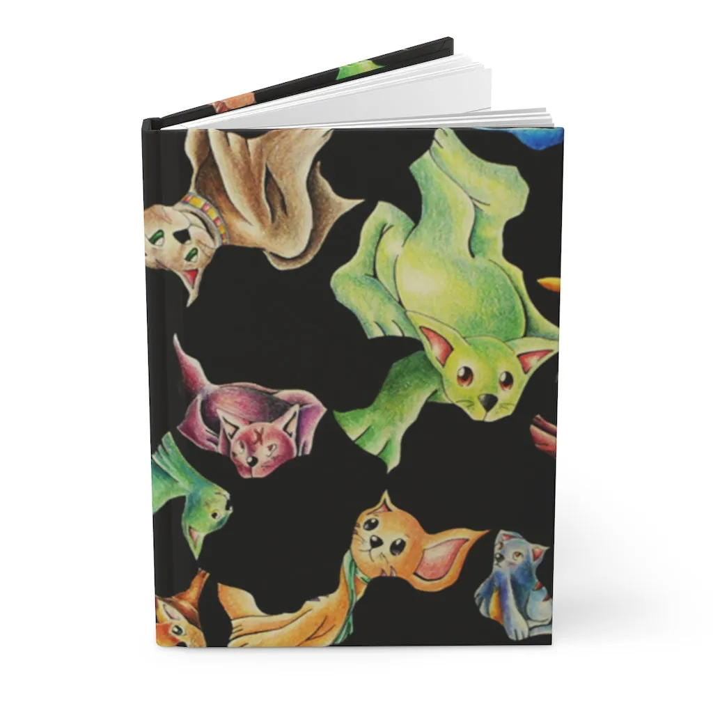 Cat Pattern Hardcover Journal Matte