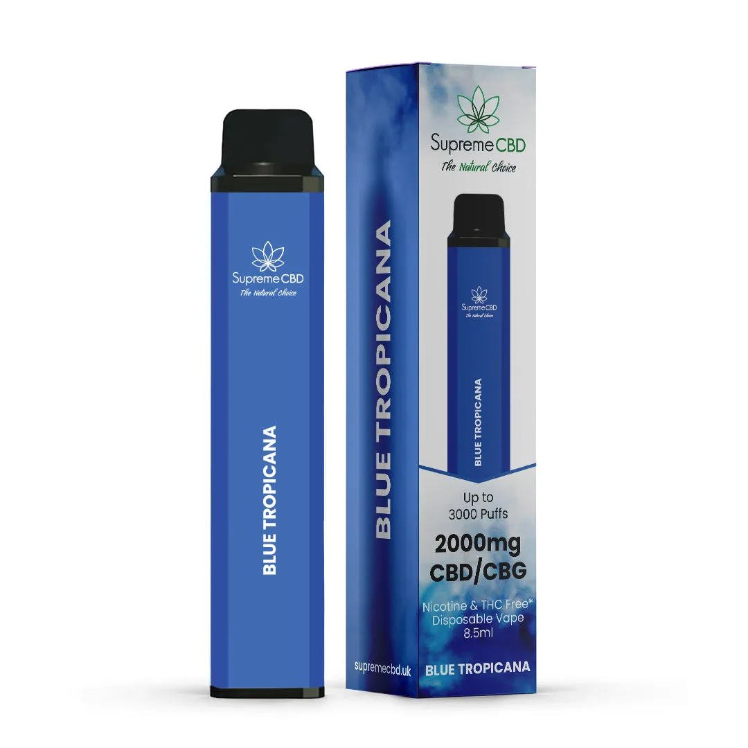 CBD Disposable Vape  - Blue Tropicana (2000mg)