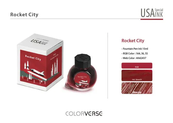 Colorverse Rocket City (15ml) Bottled Ink (USA Special Series, Alabama)