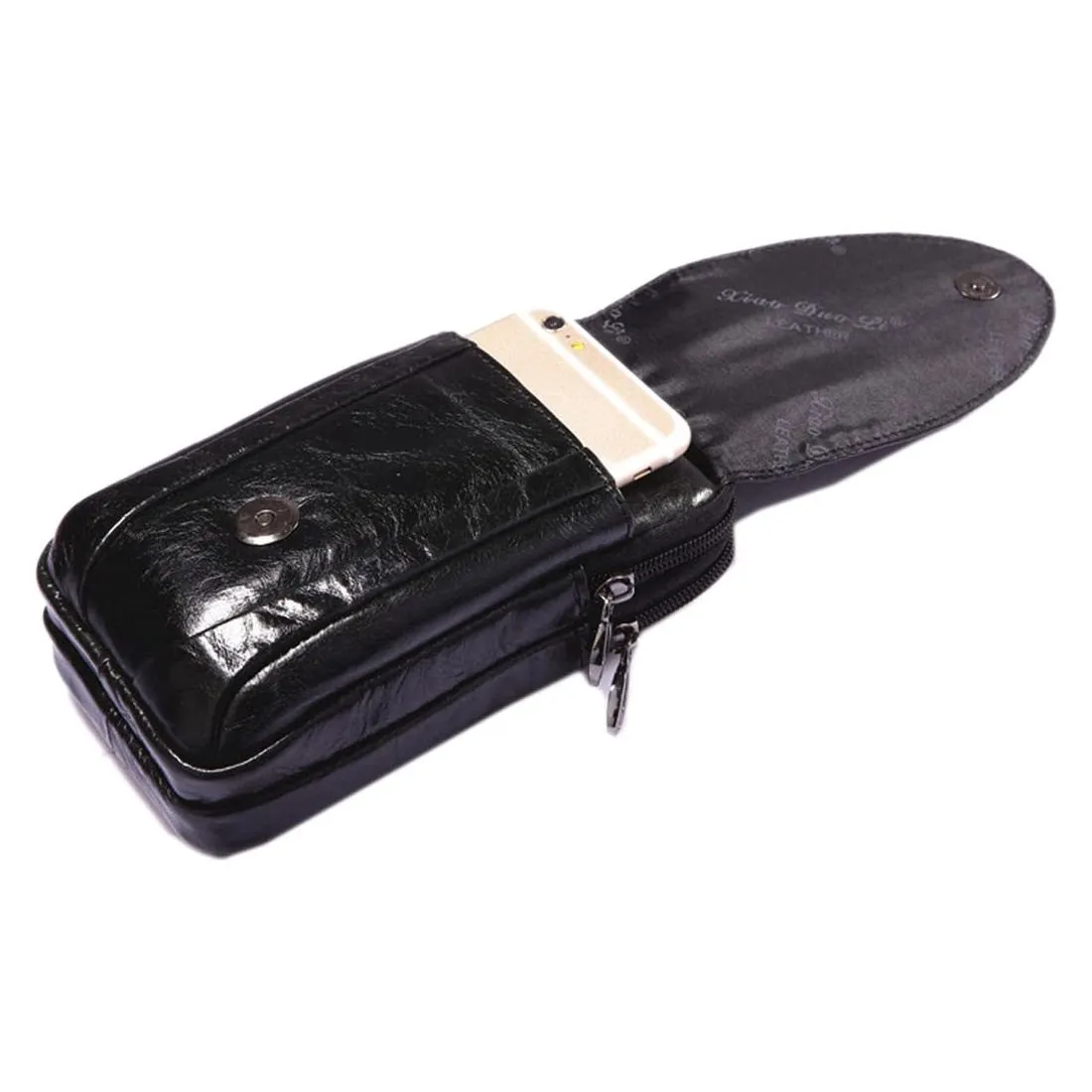 CrocoLuxe Cowhide Leather Travel Wallet