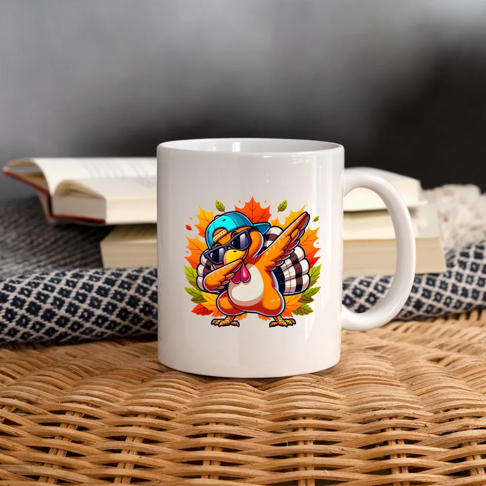 Dabbing Thanksgiving Turkey Mug