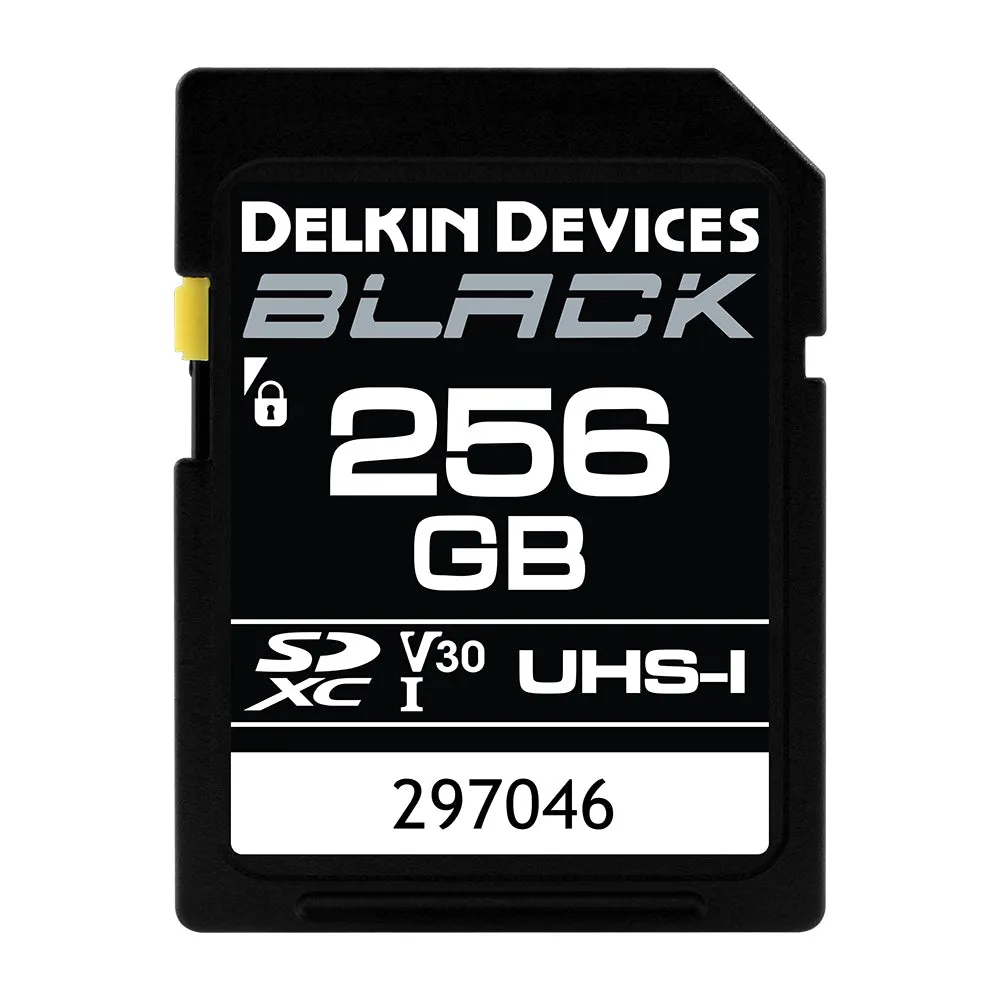 Delkin Devices BLACK UHS-I Rugged SD Memory Card V30 (Choose Capacity)