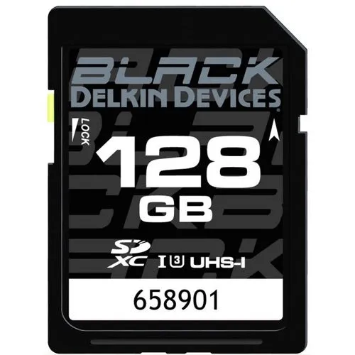 Delkin Devices BLACK UHS-I Rugged SD Memory Card V30 (Choose Capacity)