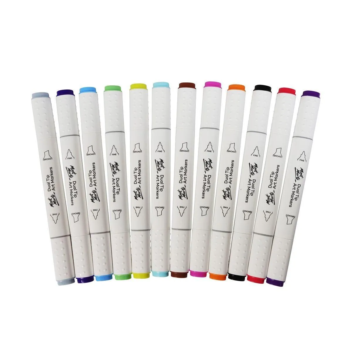 Dual Tip Alcohol Art Markers Premium 12pcs - Mont Marte