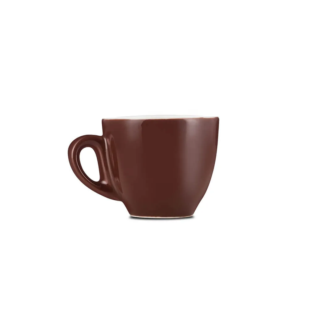 Espresso Parts Porcelain Espresso Cup & Saucer - Brown (2oz/70ml)