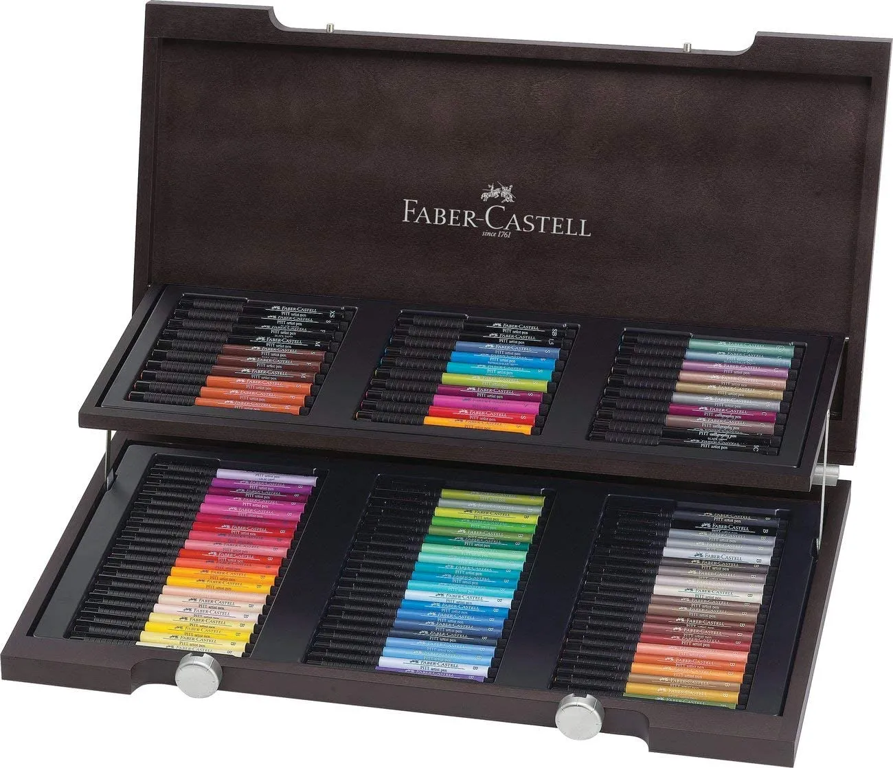 FABER-CASTELL India Ink PITT artist pen case of 90