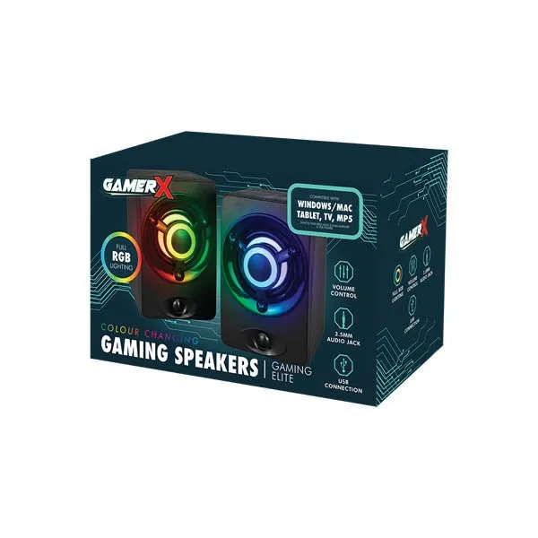 Color Changing LED Gaming Speakers