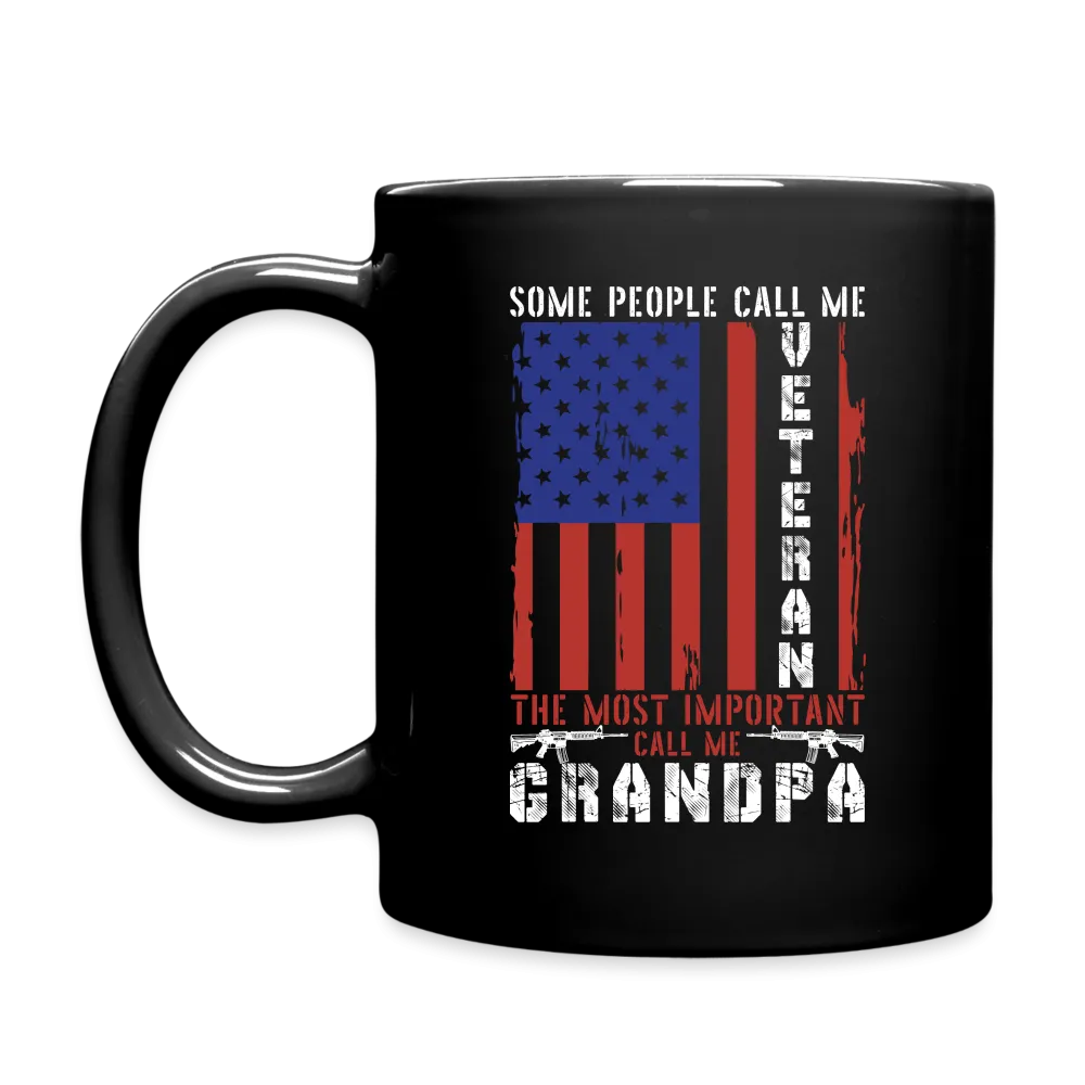 Grandpa Veteran Coffee Mug (Two Sided Print)