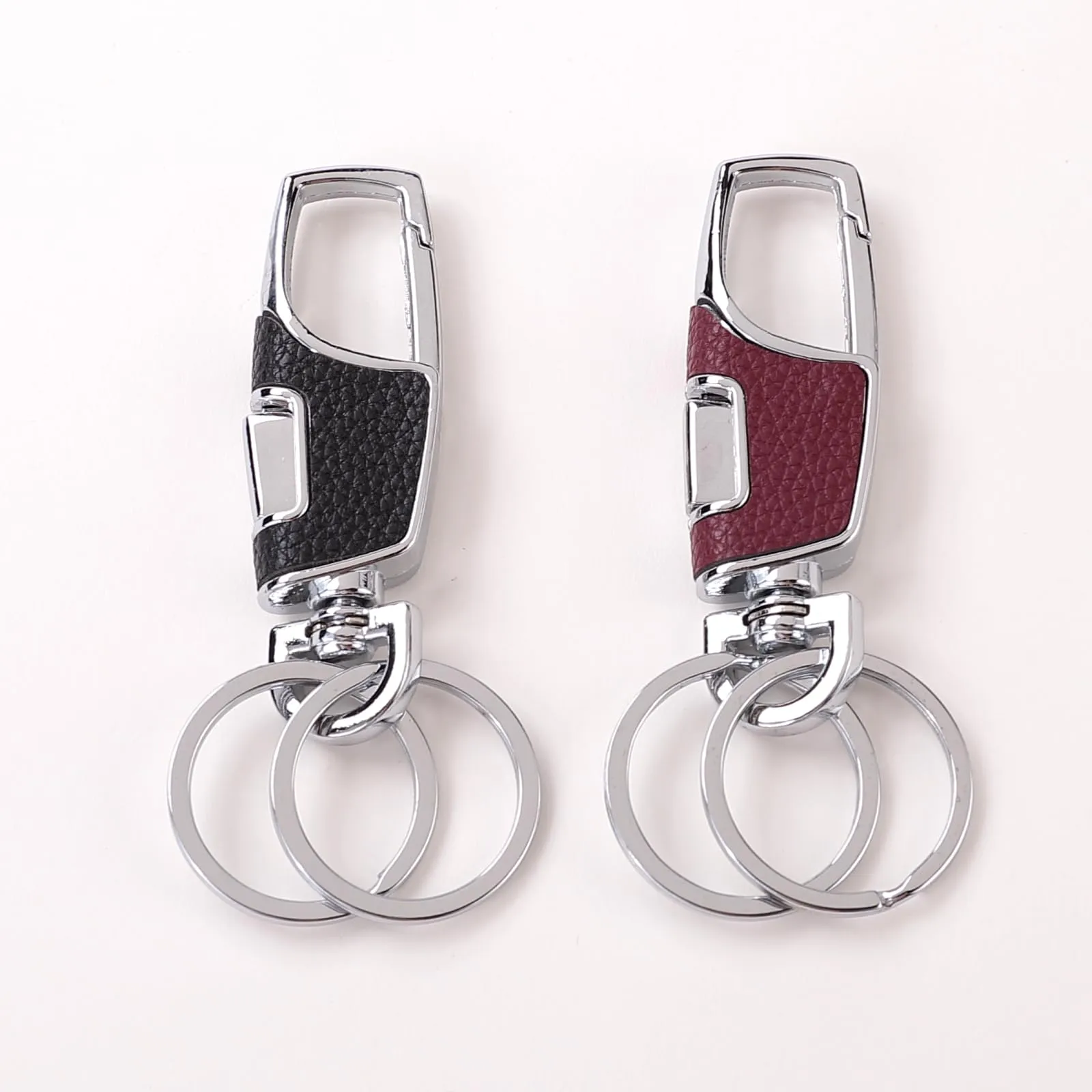 Homestic Keychain/Keyring/Key Tag|Car Key Clip, Key Holder, Key Organizer|Pack of 2 (Multi)