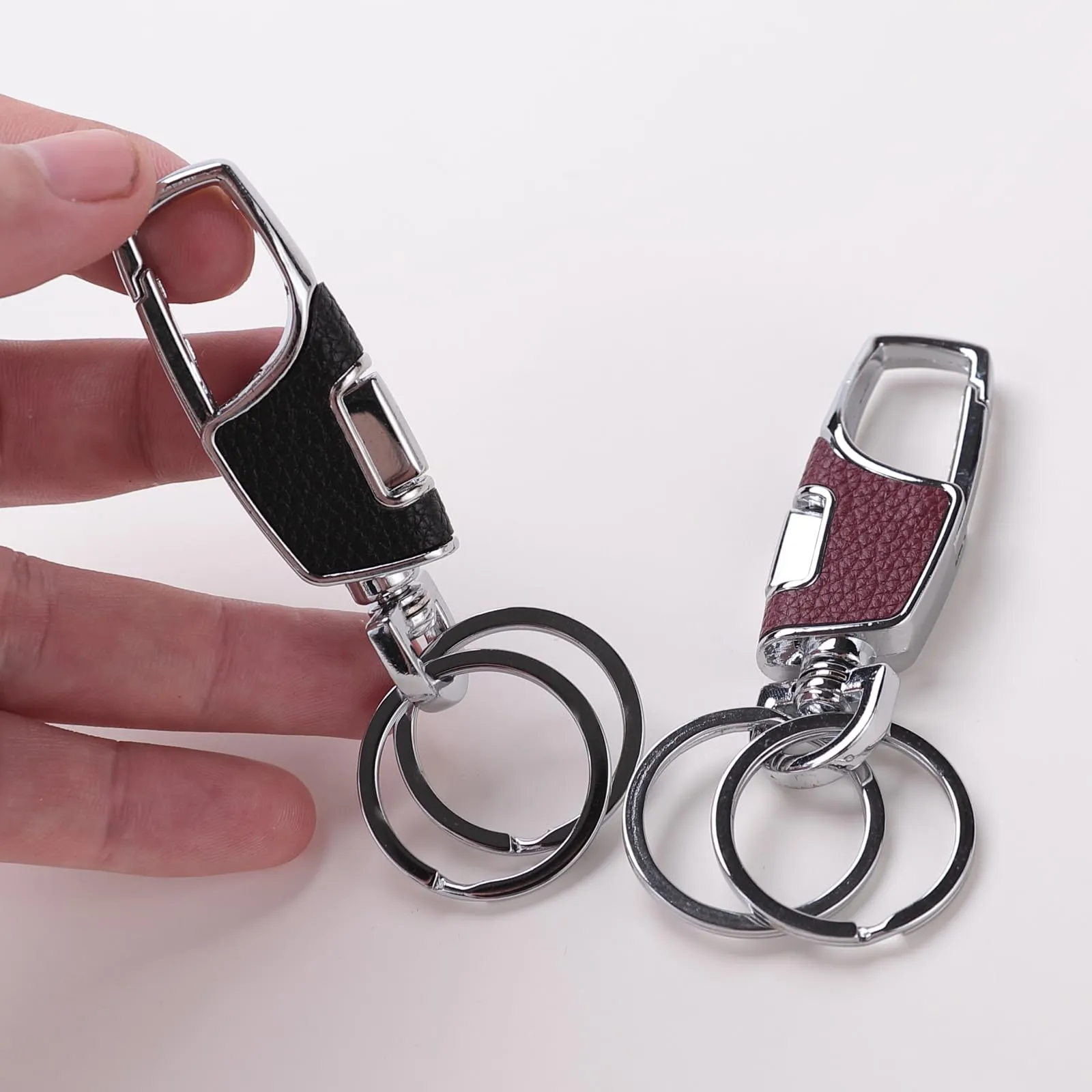 Homestic Keychain/Keyring/Key Tag|Car Key Clip, Key Holder, Key Organizer|Pack of 2 (Multi)