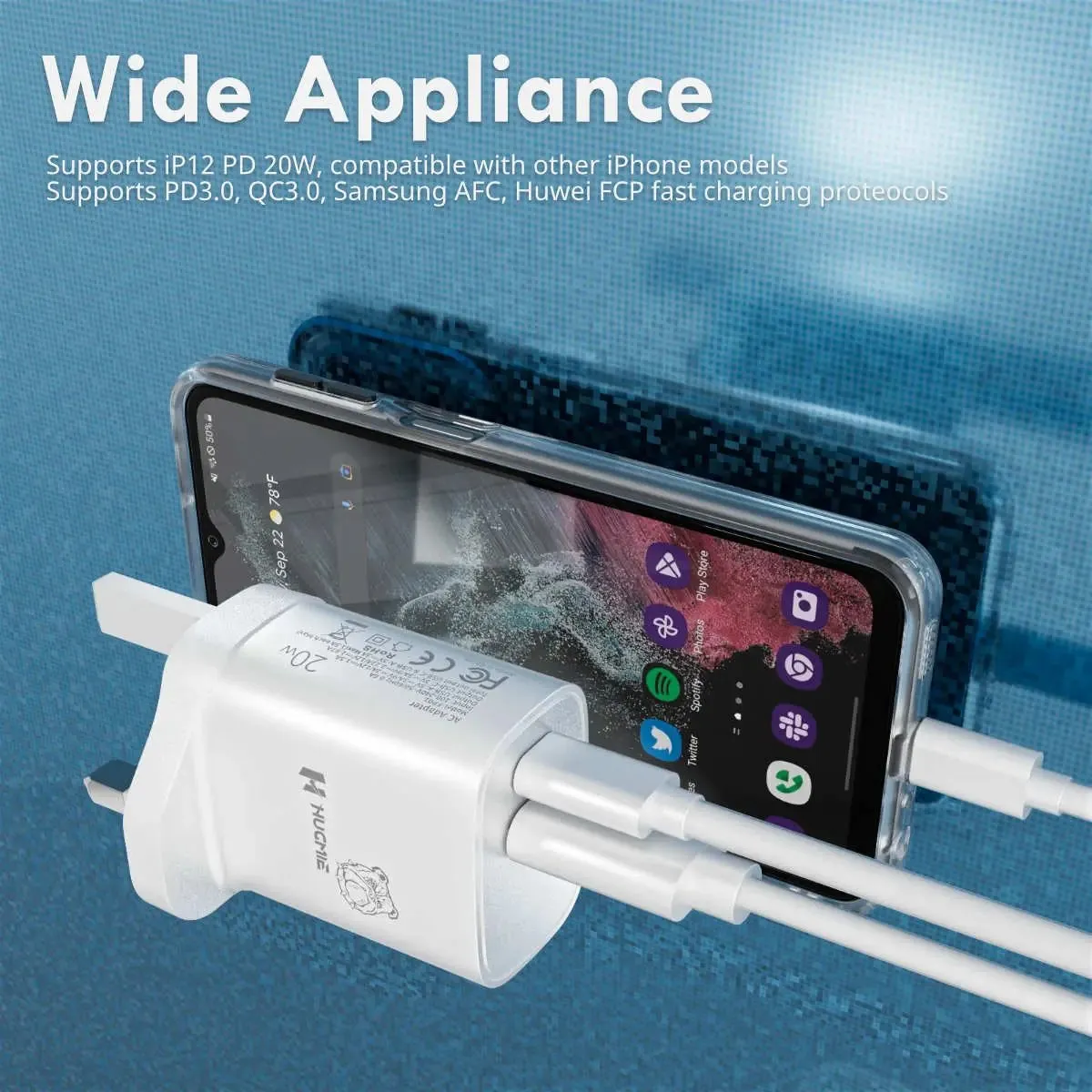 Hugmie® PD 20W QC3.0 Fast Charger | FP01