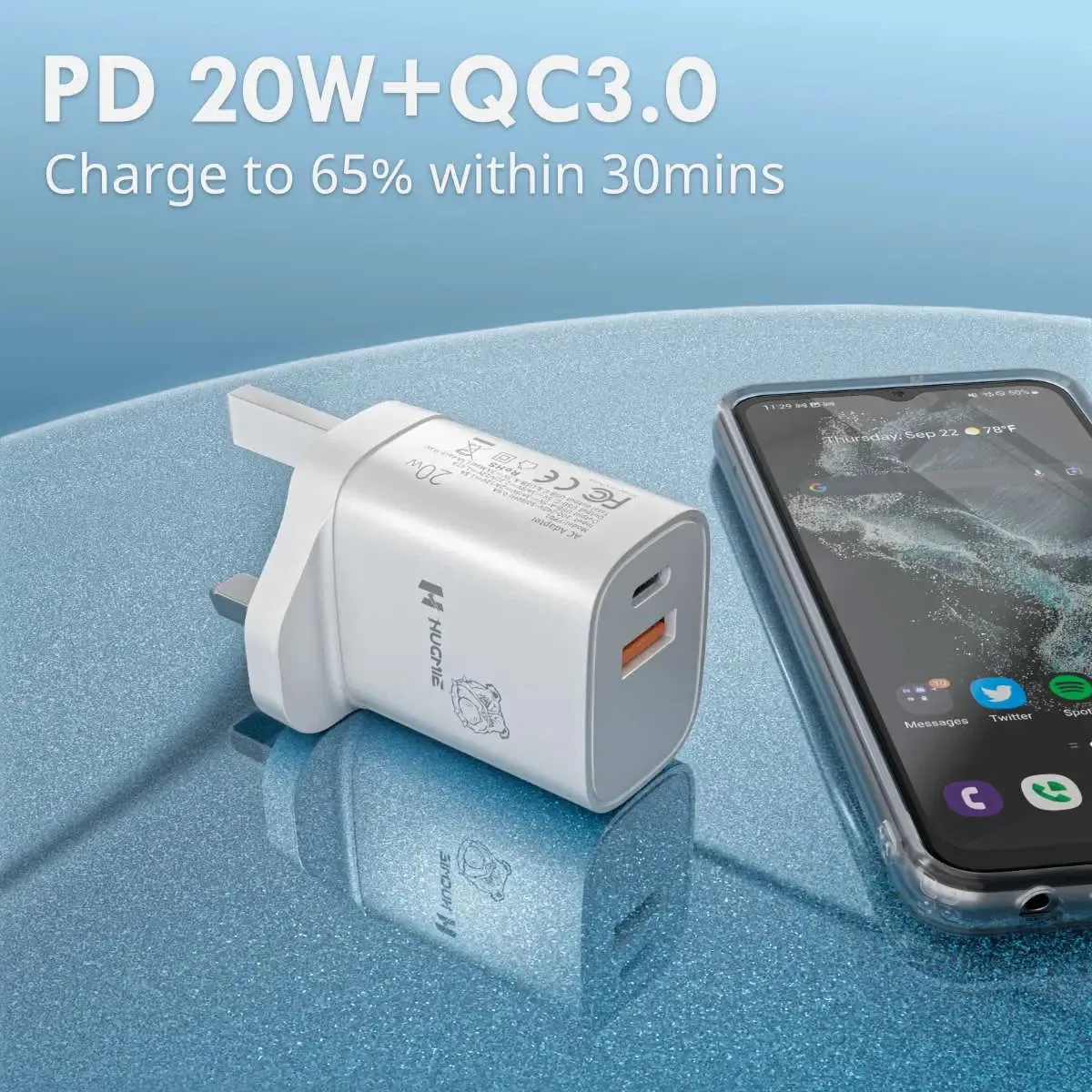 Hugmie® PD 20W QC3.0 Fast Charger | FP01