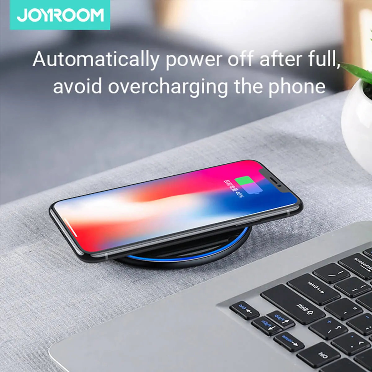 JOYROOM JR-A30 15W Qi Wireless Fast Charging Pad