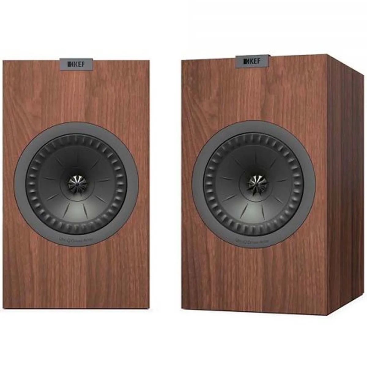 KEF OPEN BOX Q150 Bookshelf Speakers - Walnut - Pair - Excellent Condition