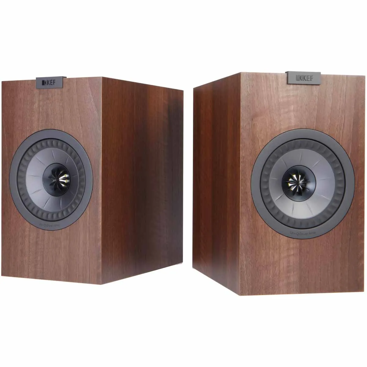 KEF OPEN BOX Q150 Bookshelf Speakers - Walnut - Pair - Excellent Condition