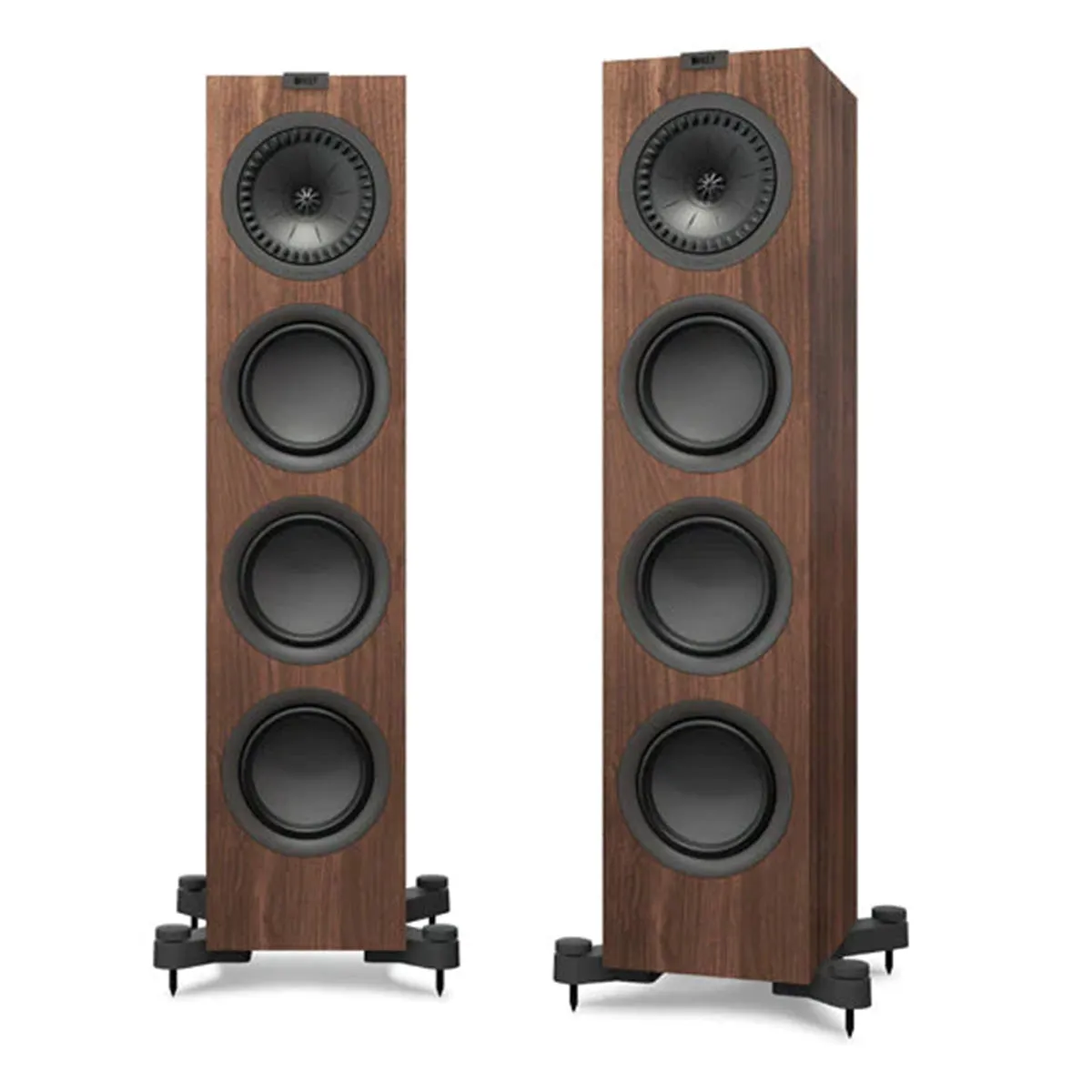 KEF OPEN BOX Q750 Floorstanding Speaker - Each - Walnut - Excellent Condition