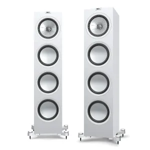 KEF OPEN BOX Q750 Floorstanding Speaker - Each - White-Satisfactory Condition