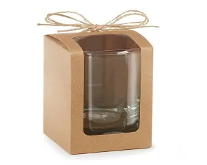 Kraft 9 oz. Glassware Gift Box with Twine (Set of 12)