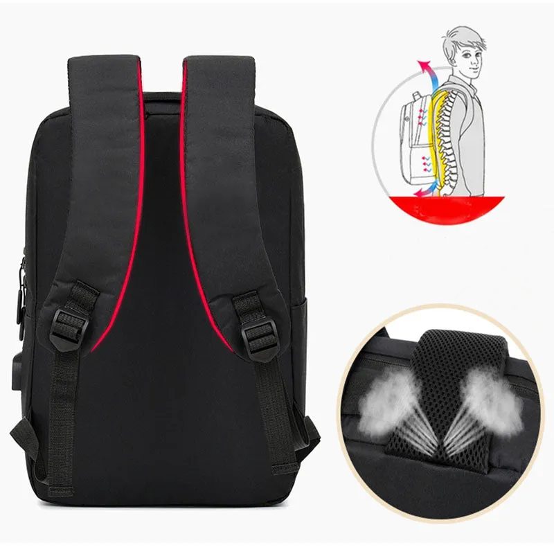 Laptop Backpack With USB Design Business Bags