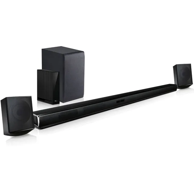 LG 2.1 Channel 300W High-Res Audio Soundbar System Wireless Subwoofer (SJ4Y)