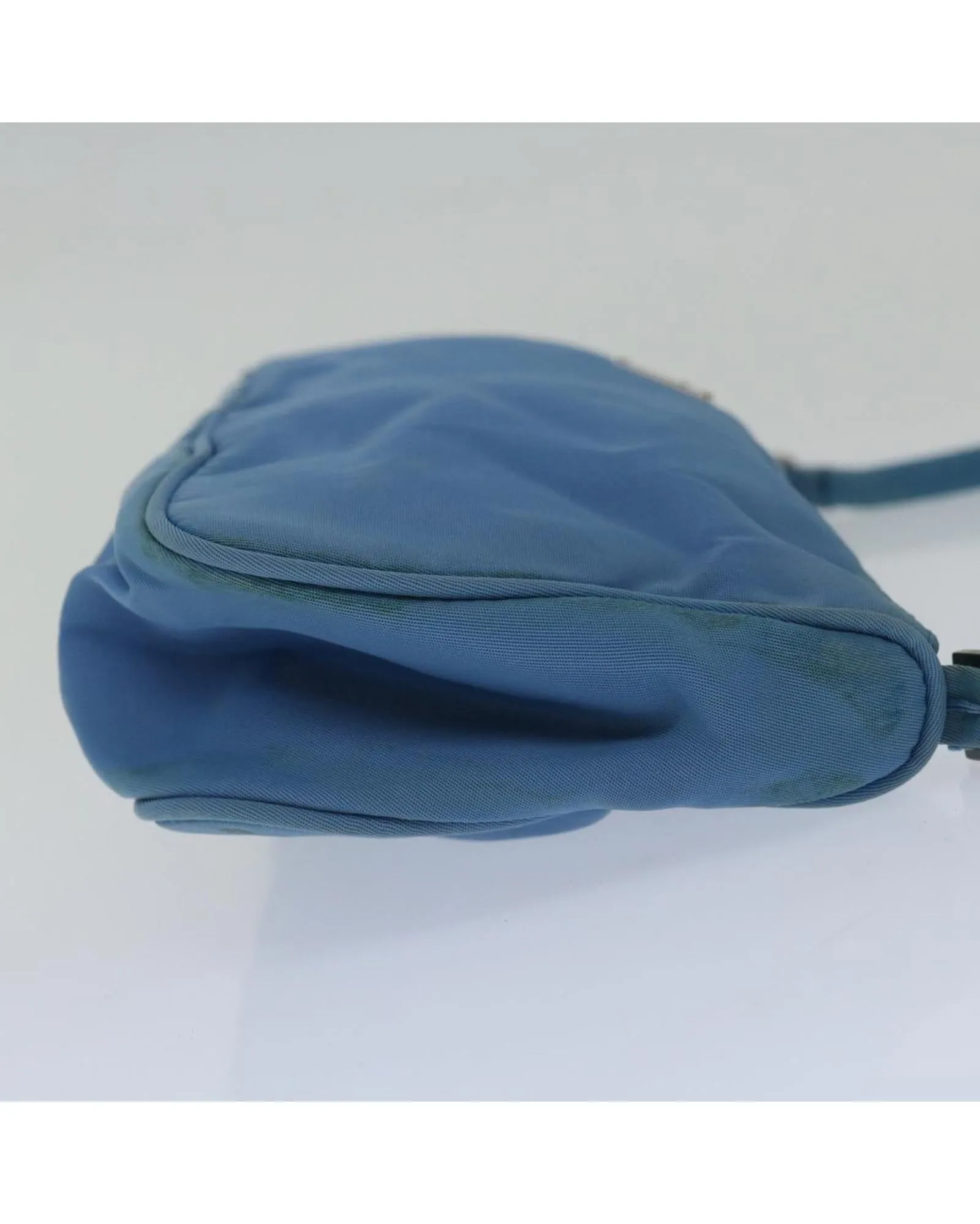 Light Blue Nylon Accessory Pouch by PRADA