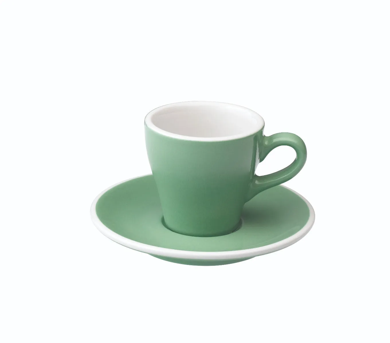 Loveramics Tulip Style Espresso Cup & Saucer - Mint (2.7oz/80ml)