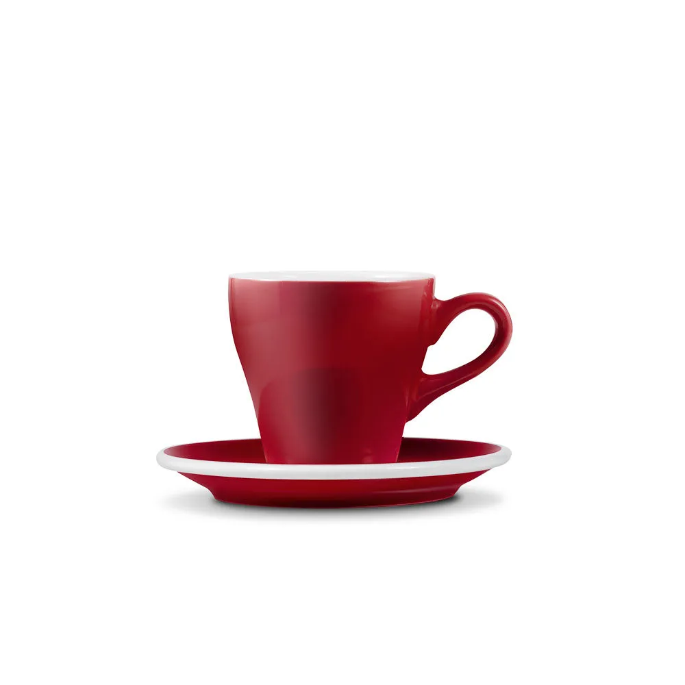 Loveramics Tulip Style Espresso Cup & Saucer - Red (2.7oz/80ml)