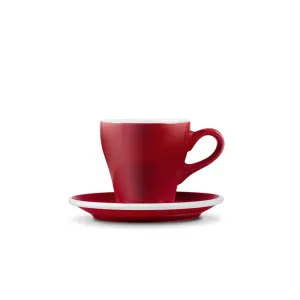 Loveramics Tulip Style Espresso Cup & Saucer - Red (2.7oz/80ml)