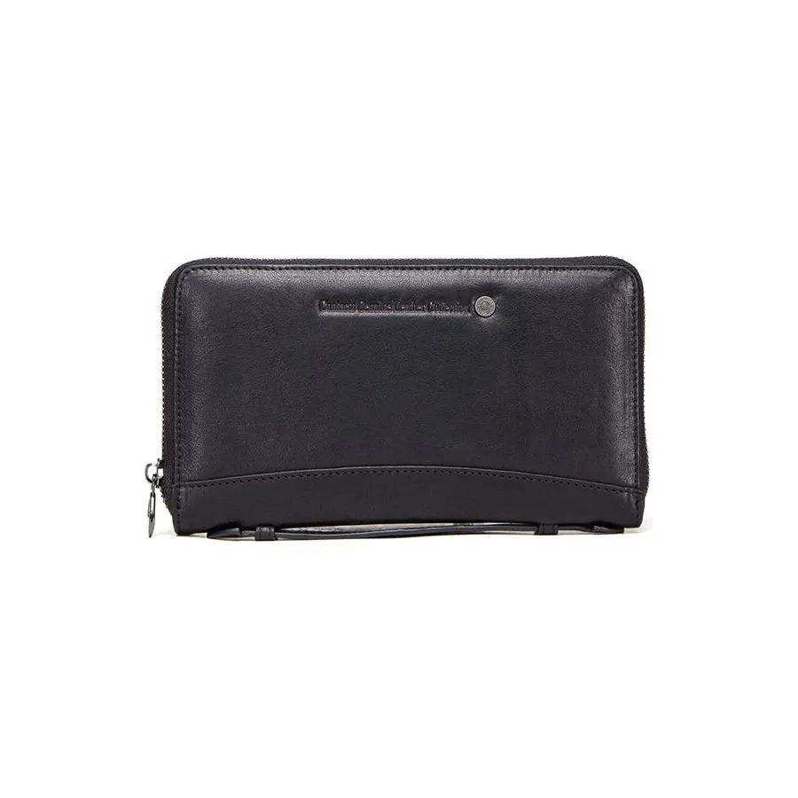 Luxe Vintage Cowhide Long Clutch Wallet