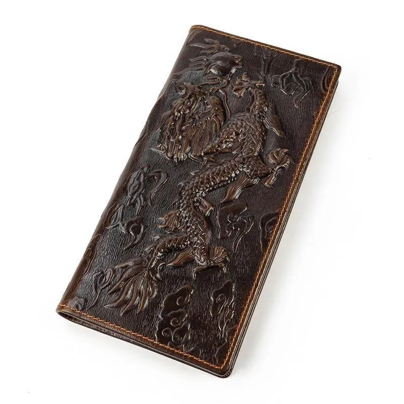 Luxury CrocLeather Exotic Pattern Long Wallets