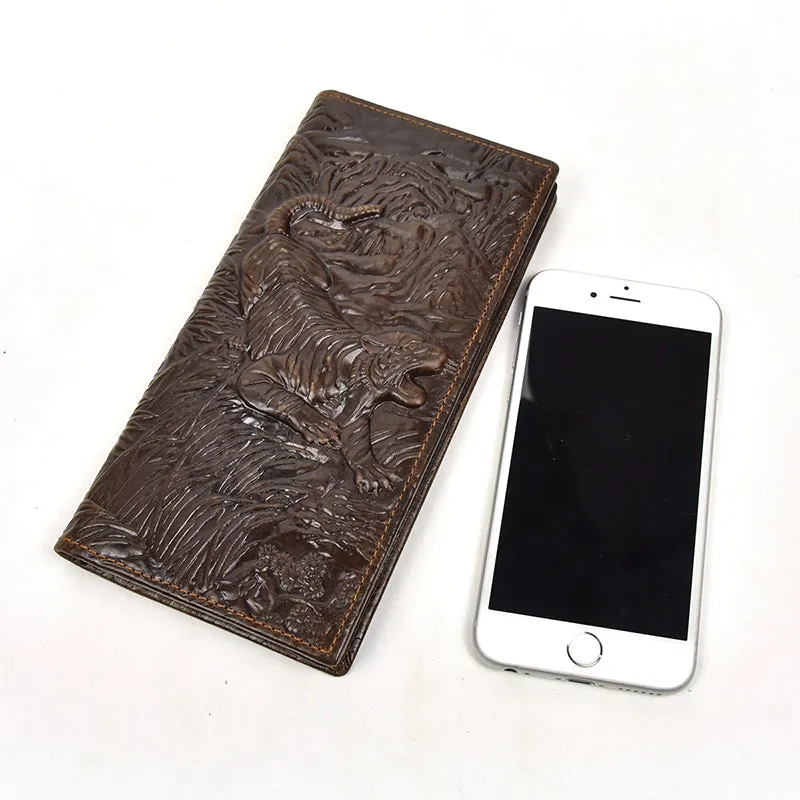 Luxury CrocLeather Exotic Pattern Long Wallets