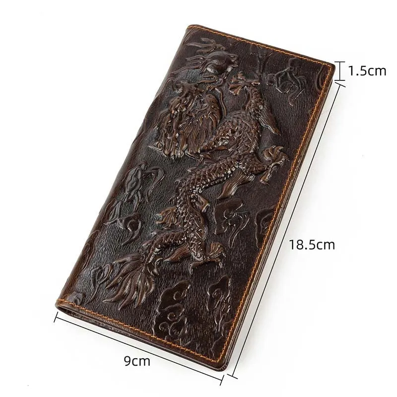 Luxury CrocLeather Exotic Pattern Long Wallets