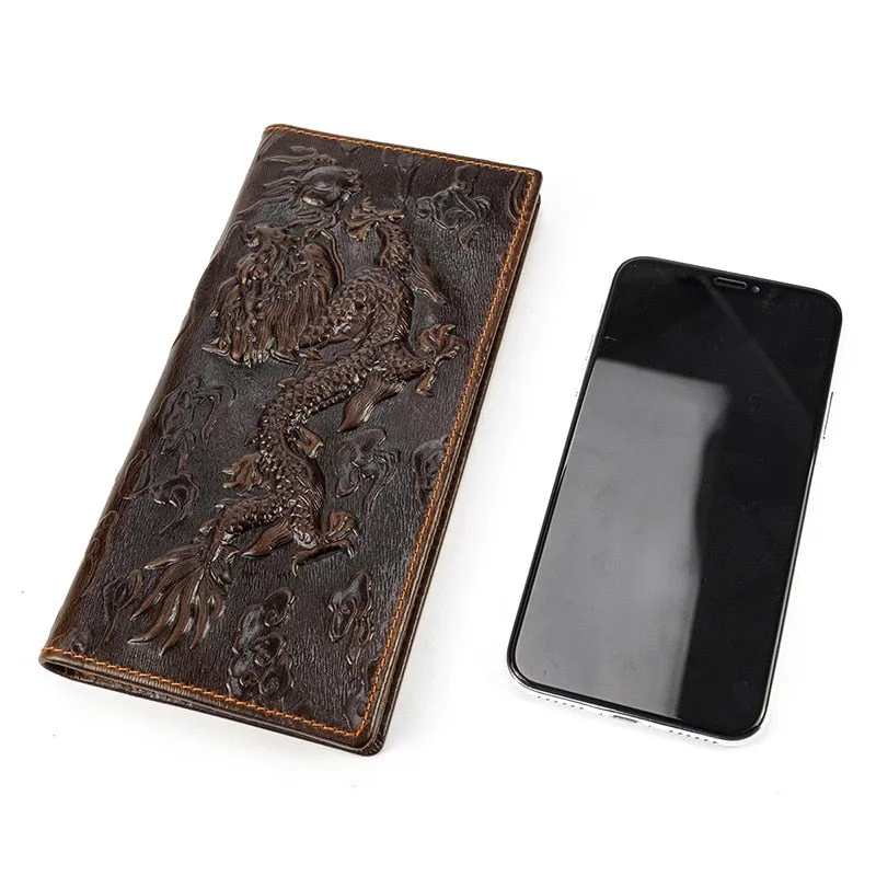 Luxury CrocLeather Exotic Pattern Long Wallets