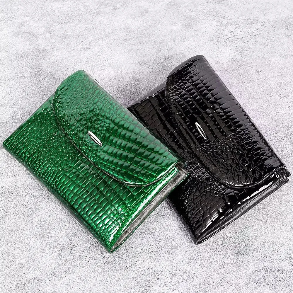 Luxury CrocLeather Short Wallets