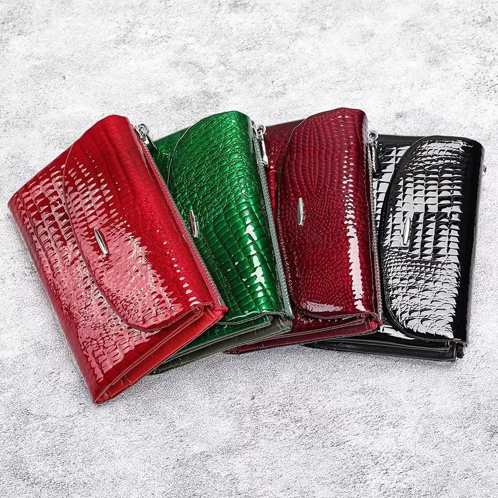 Luxury CrocLeather Short Wallets