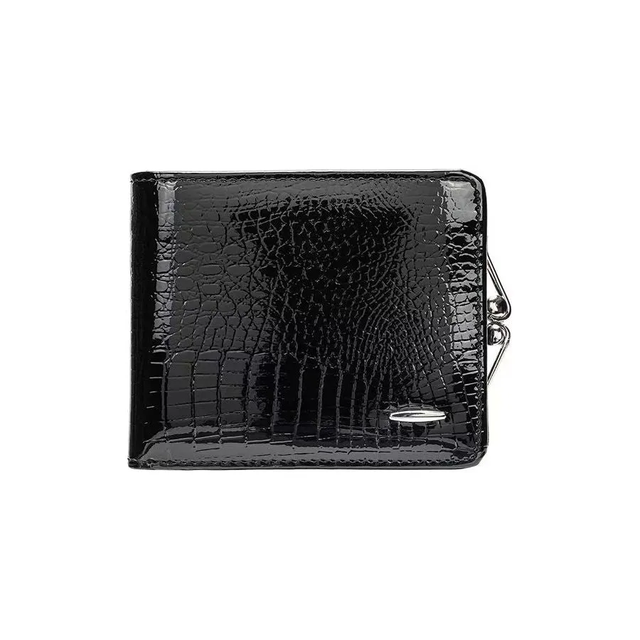 Luxury CrocLeather Short Zipper Wallets