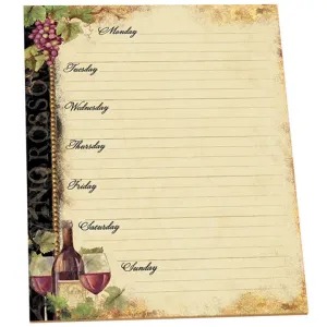 Magnetic Weekly Planner - Gilded Wine