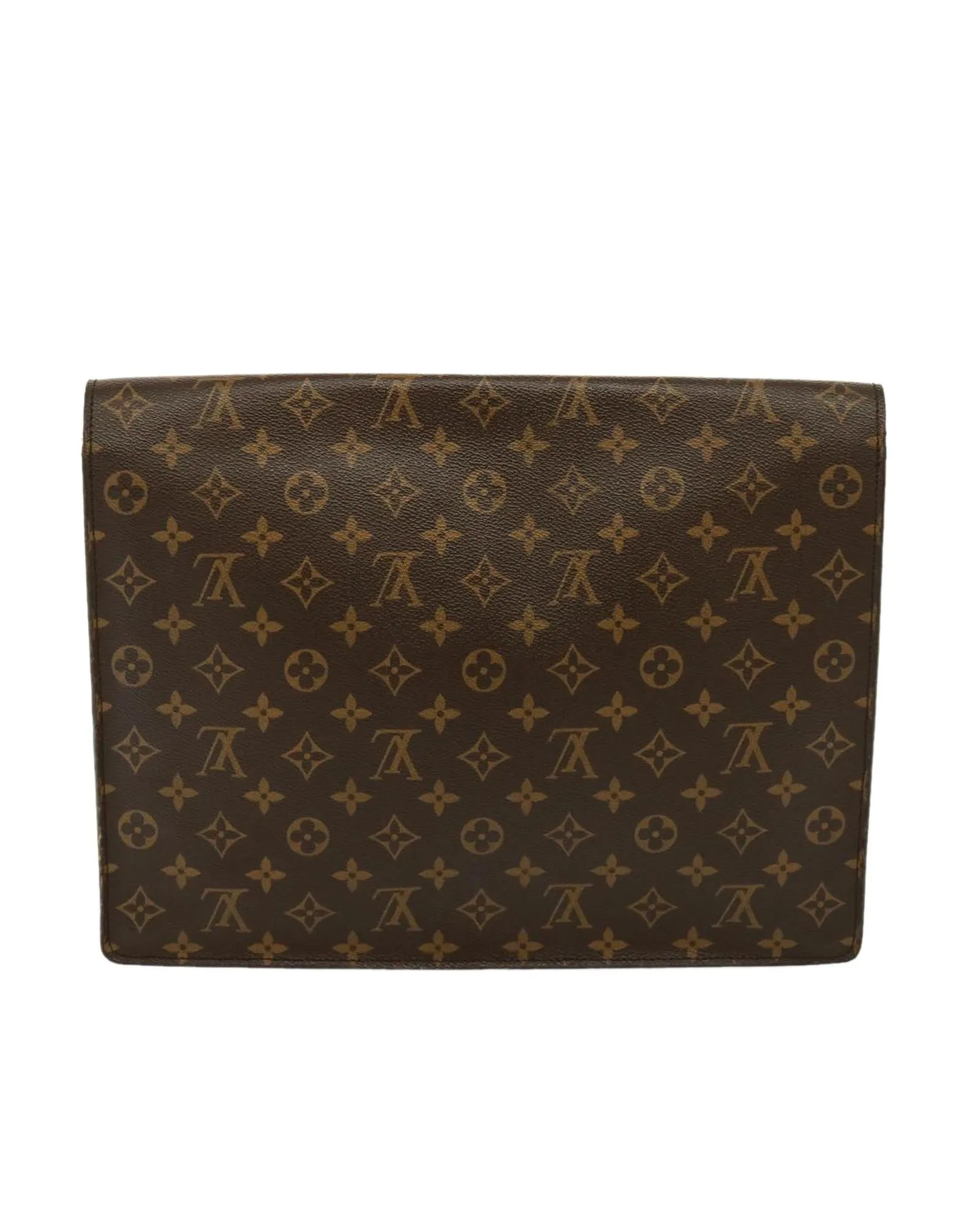 Monogram Canvas Briefcase with Classic Design