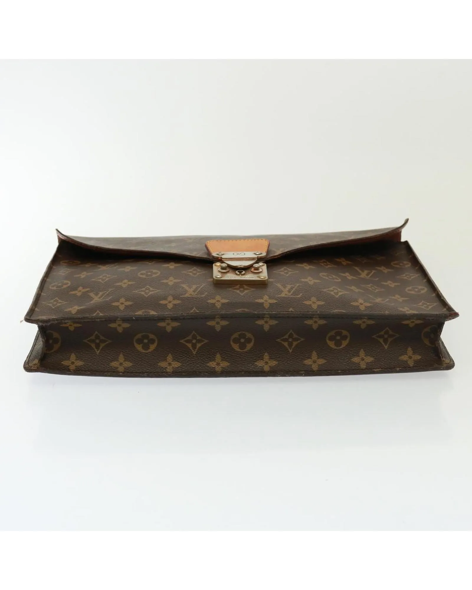 Monogram Canvas Briefcase with Classic Design